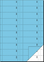 sigel Formularbuch Bonbuch, A4, 1000 Abrisse, blau