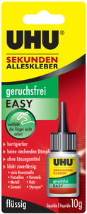 UHU Sekundenkleber EASY, lösemittelfrei, 3 g in Tube