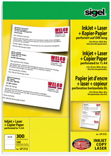 sigel Multifunktionspapier MultiPrint,A4 perforiert auf A5
