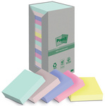 Post-it Haftnotizen Recycling, 127 x 76 mm, 4-farbig