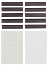 nobo magnetische Profilschilder, (L)80 x (B)15 mm