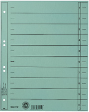 LEITZ Trennblätter, A4 Überbreite, Manilakarton 230g/qm