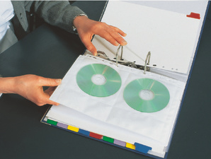 LEITZ CD-/DVD-Prospekthülle, für 4 CDs/DVDs, A4, PP, 0,20 mm
