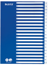 LEITZ Kunststoff-Register, A-Z, A4, 21-teilig, PP, weiß