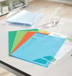 LEITZ Sichthülle Standard, A4, PP, genarbt, blau, 0,13 mm