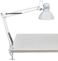 MAUL Tischleuchte MAULstudy, Klemmfuß bis 55 mm, silber