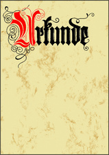 sigel Design-Papier, DIN A4, Motiv Urkunde Calligraphie