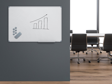 MAUL Weißwandtafel Standard, (B)600 x (H)450mm, grau