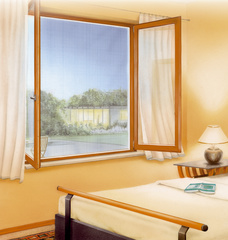 tesa Fliegengitter COMFORT für Fenster, 1,30 m x 1,30 m