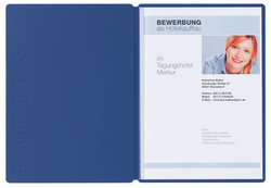 PAGNA Bewerbungsmappe Solo, DIN A4, aus Karton, schwarz