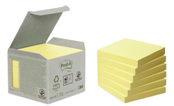 Post-it Haftnotizen Recycling, 127 x 76 mm, gelb