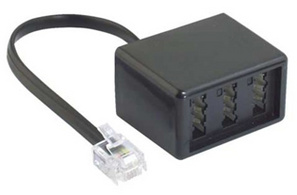 shiverpeaks BASIC-S Telefonkabel, schwarz, 3,0 m