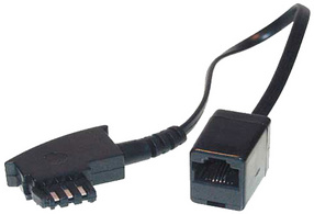 shiverpeaks BASIC-S Telefon-Adapterkabel, TAE-F Stecker -