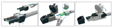 Telegärtner RJ45-Steckverbinder MFP8 Kat.6a (tief), T568A