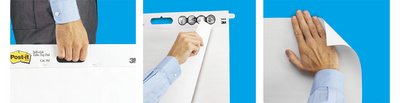 Post-it Meeting Chart Block Wall Pad, 508 x 584 mm, weiß