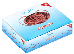 Läufer Gummiringe RONDELLA im Karton, rot, 50 mm, 50 g