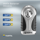 VARTA Taschenlampe LED Silver Light, inkl. 3 x AAA Micro