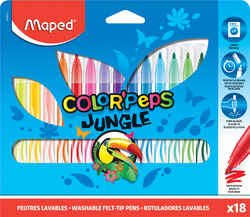 Maped Fasermaler COLORPEPS Jungle, 18er Kartonetui
