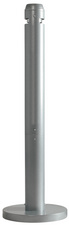 Rubbermaid Standascher Smokers Pole, rund, silber