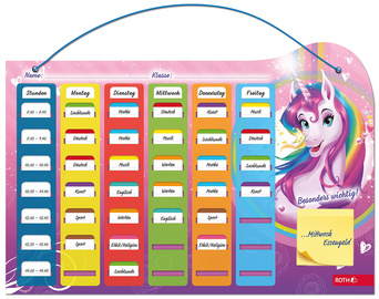 ROTH Klipp & Klar Stundenplan Steck-Fix Tyrannosaurus