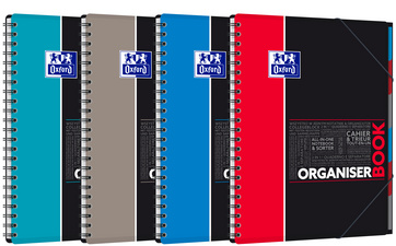 Oxford Studium Collegeblock ORGANISERBOOK, A4+, kariert