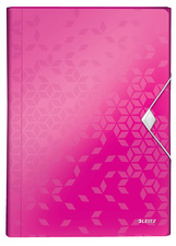 LEITZ Projektmappe WOW, A4, PP, 6 Fächer, schwarz-metallic