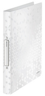 LEITZ Ringbuch WOW, DIN A4, PP, blau-metallic, 4 Ringe