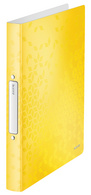 LEITZ Ringbuch WOW, DIN A4, PP, blau-metallic, 4 Ringe