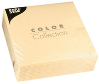 PAPSTAR Servietten, 330 x 330 mm, 3-lagig, creme