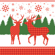PAPSTAR Weihnachts-Motivservietten Christmas Pattern