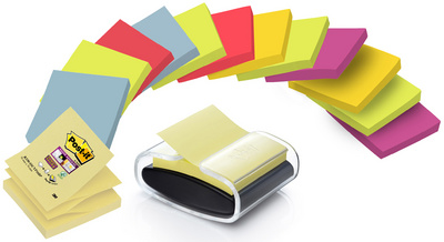 Post-it Z-Notes Spender, weiß, bestückt