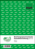 sigel Formularbuch Bewirtungsspesennachweis, A5, 50 Blatt