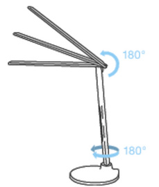 magnetoplan LED Tischleuchte Strato, weiß