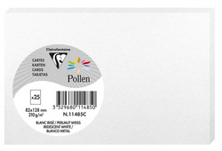 Pollen by Clairefontaine Briefkarte 82 x 128 mm, hellgrau