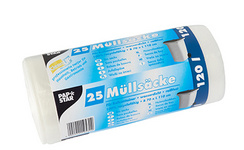 PAPSTAR Müllsäcke HDPE, 120 Liter, blau