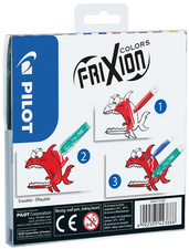 PILOT Radierbarer Fasermaler FRIXION COLORS, 12er Etui