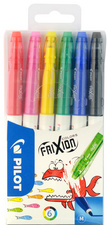 PILOT Radierbarer Fasermaler FRIXION COLORS, 12er Etui