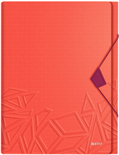 LEITZ Projektmappe Urban Chic, A4, PP, 6 Fächer, rot