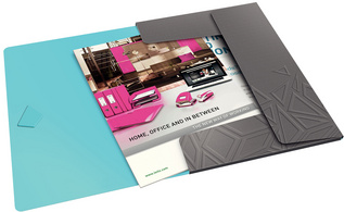 LEITZ Eckspannermappe Urban Chic, DIN A4, PP, dunkelgrau