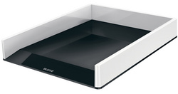 LEITZ Briefablage WOW Duo Colour, A4, Polystyrol, schwarz