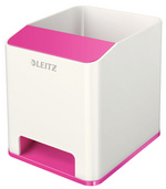 LEITZ Sound Stifteköcher WOW Duo Colour, 2 Fächer, blau