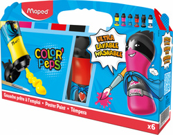 Maped Gouachefarbe COLORPEPS, in Flasche, 6er Kartonetui
