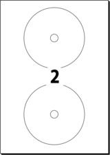 sigel CD/DVD-Etiketten, weiß, spezialbeschichtet, matt