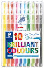 STAEDTLER Fineliner triplus broadliner BRILLIANT COLOURS