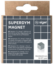 sigel Neodym-Design-Magnete Cube Strong C5, 6er Set