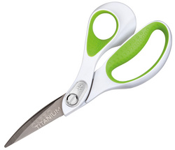 WESTCOTT Schere Carbo Titanium, Länge: 238 mm, grün/weiß