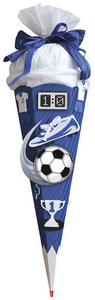 ROTH Schultüten-Bastelset Soccer gelb/schwarz, 6-eckig