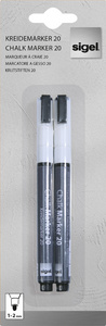 sigel Kreidemarker 20, Rundspitze: 1 - 2 mm, sortiert