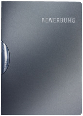 LEITZ Bewerbungsmappe Elegant, DIN A4, Karton, dunkelgrau
