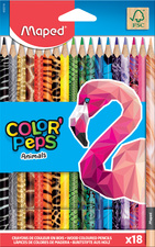 Maped Dreikant-Buntstift COLORPEPS Animals, 18er Kartonetui